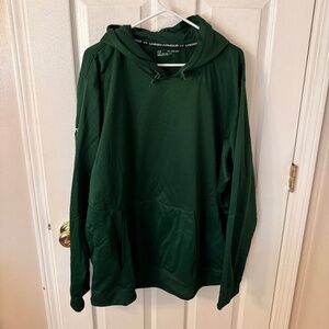 Men's Under Armour Storm Fleece Pullover Hoodie - Forest Green - 3XL